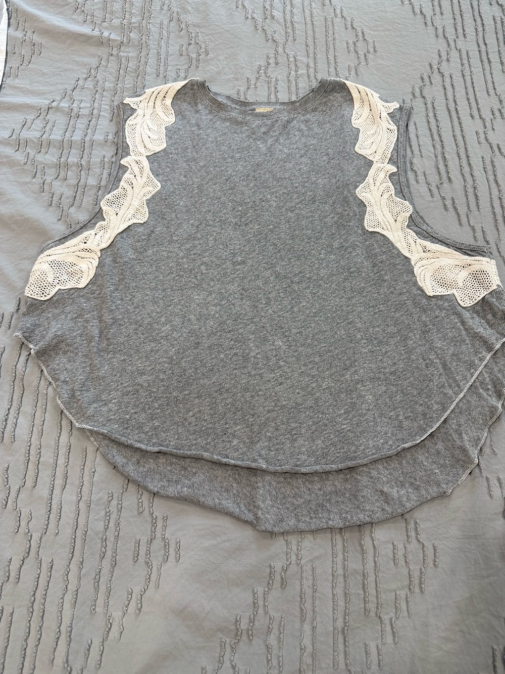 We The Free Bonsai Tank with White Lace Side Trim - Picture 5 of 10